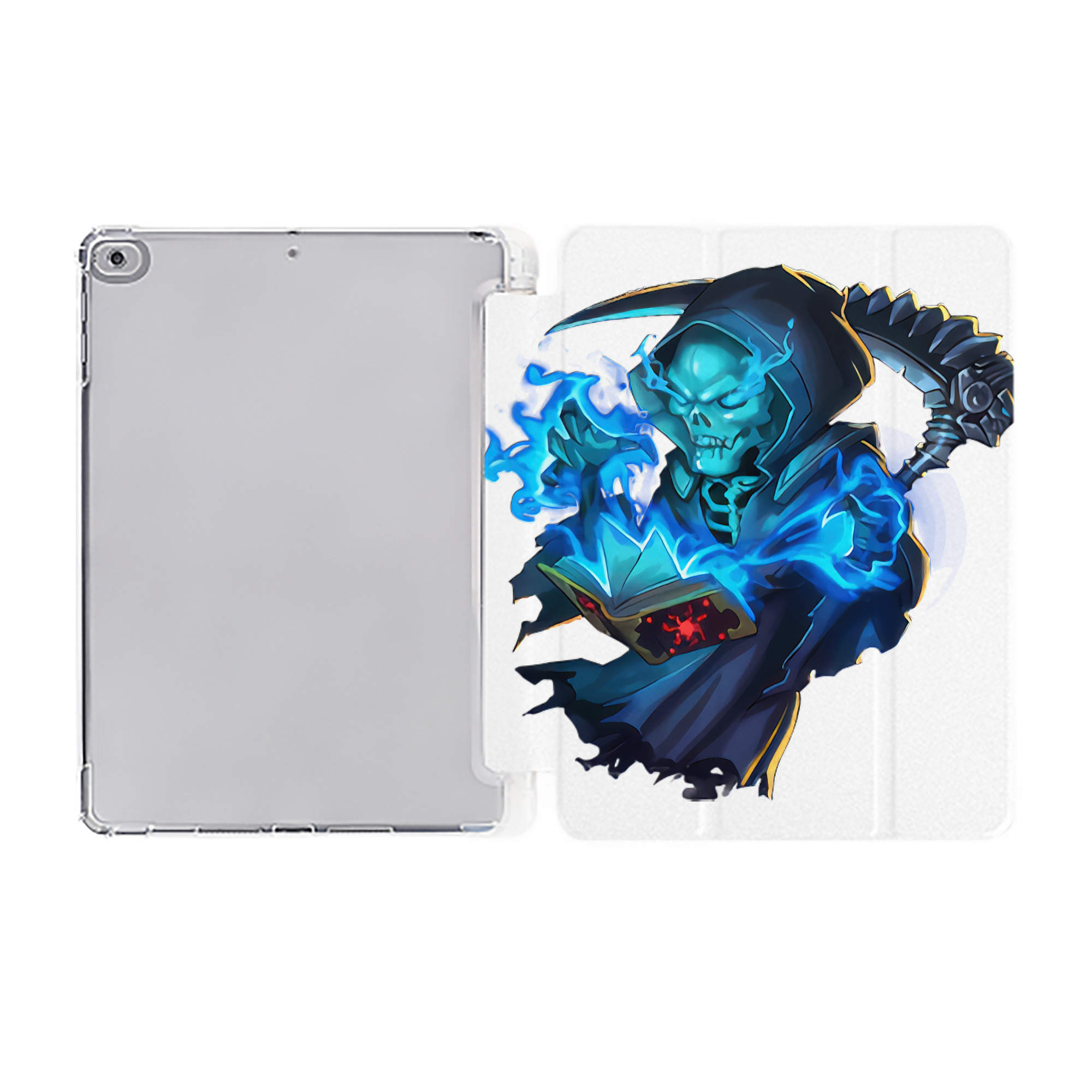 （画像用） リーグ・オブ・レジェンド League of Legends LOL IPad ケース ペン収納付き 三つ折りスタンド PUレザー×シリコン 対応機種9.5/10.5/10.9インチ